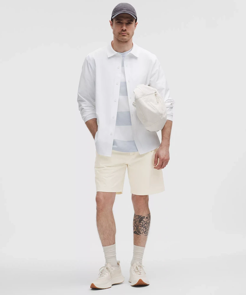 Woven Relaxed-Fit Pleated Short 8" | Men's Shorts