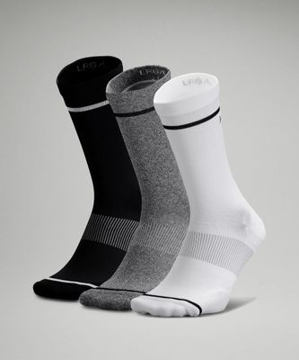 Men's Power Stride Crew Sock 3 Pack *Stripe | Socks