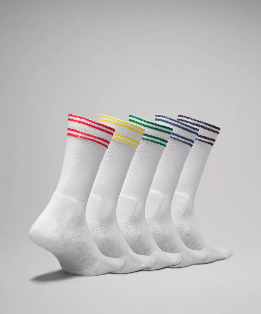 Mens Crew Socks 5 Pack - White