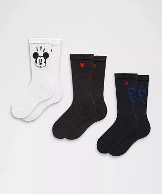 Disney x lululemon *Men's Daily Stride Comfort Crew Socks 3 Pack | Men's