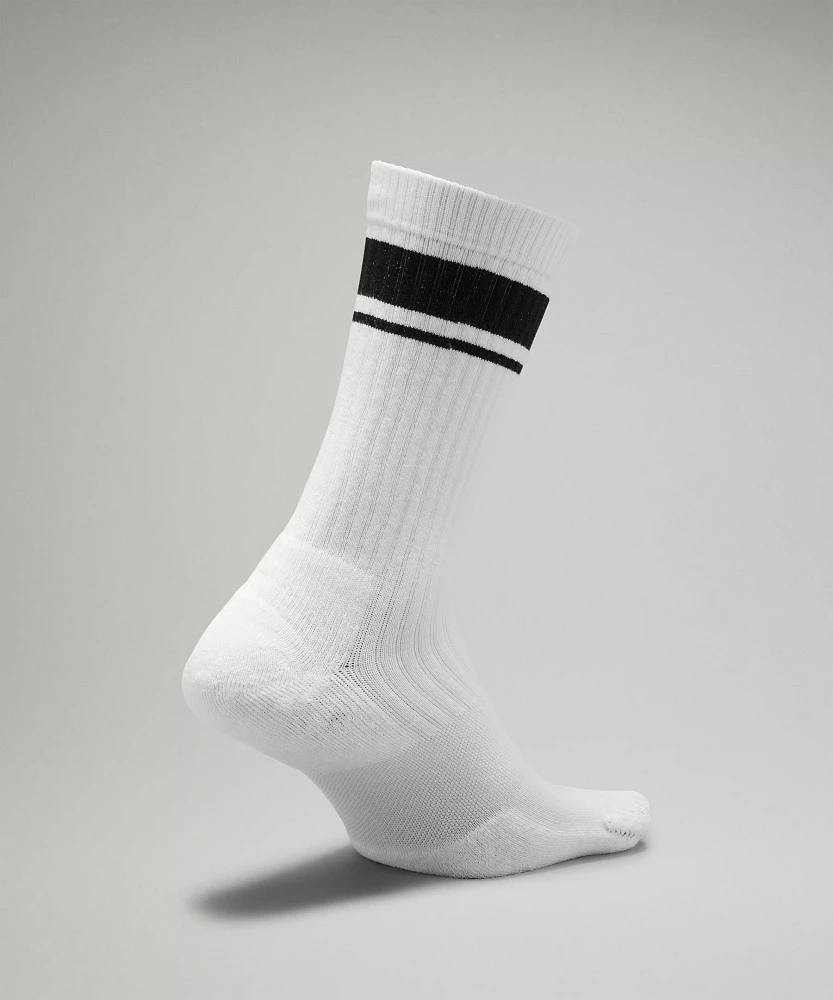 Men's Daily Stride Ribbed Comfort Crew Socks |