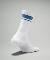 Men's Daily Stride Ribbed Comfort Crew Socks *Stripe |