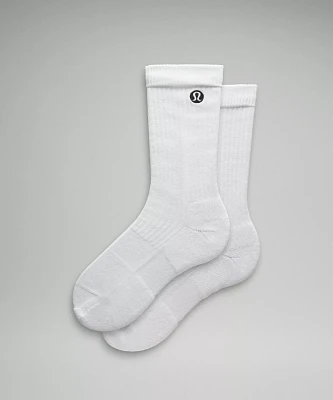 Men's Daily Stride Ribbed Comfort Crew Socks |