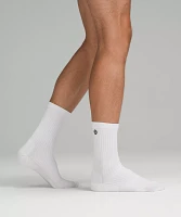 Men's Daily Stride Ribbed Comfort Crew Socks |