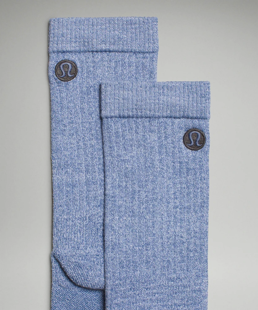 Men's Daily Stride Ribbed Comfort Crew Socks |