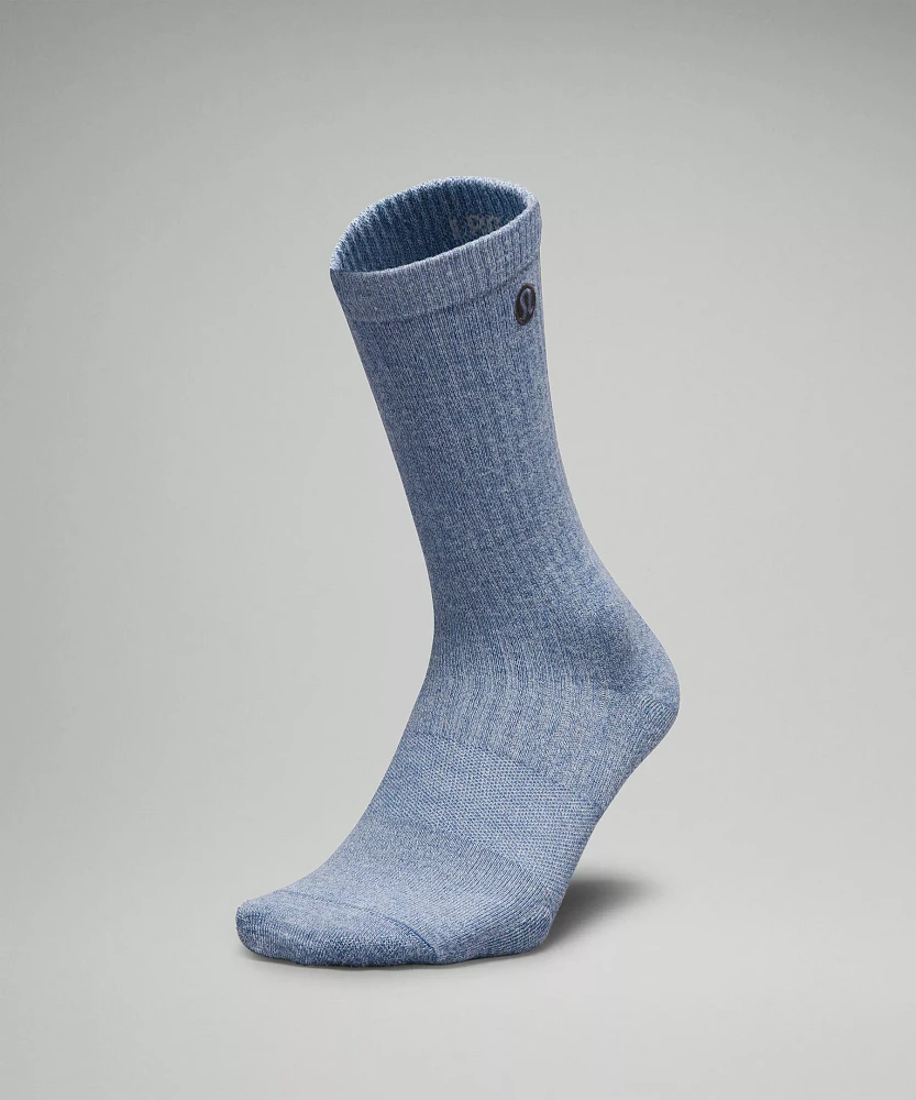 Men's Daily Stride Ribbed Comfort Crew Socks |