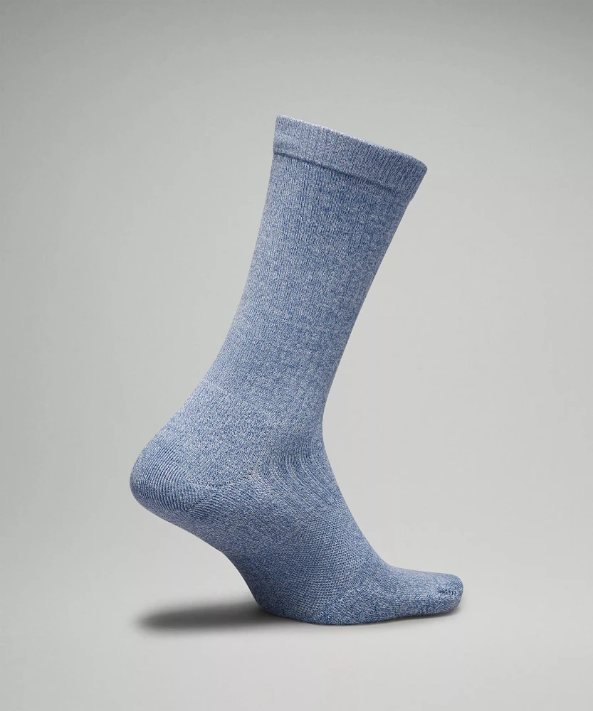 Men's Daily Stride Ribbed Comfort Crew Socks |