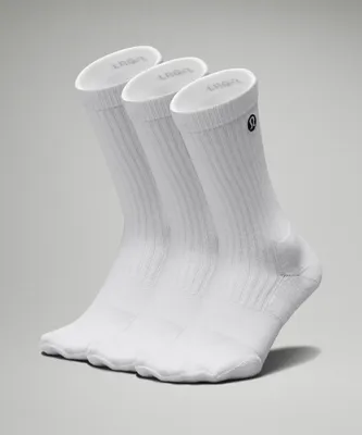 Men's Daily Stride Ribbed Comfort Crew Socks *3 Pack |