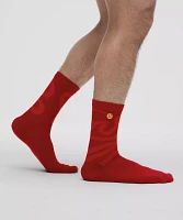 Lunar New Year Men's Daily Stride Comfort Crew Socks |