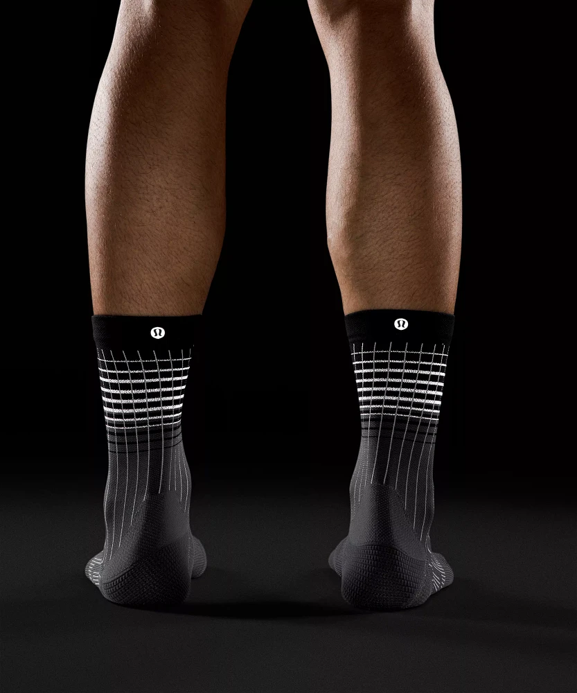 Men's Power Stride Crew Socks *Reflective |