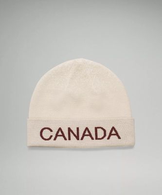 Team Canada Wool-Blend Reversible Beanie *COC Logo | Unisex Hats