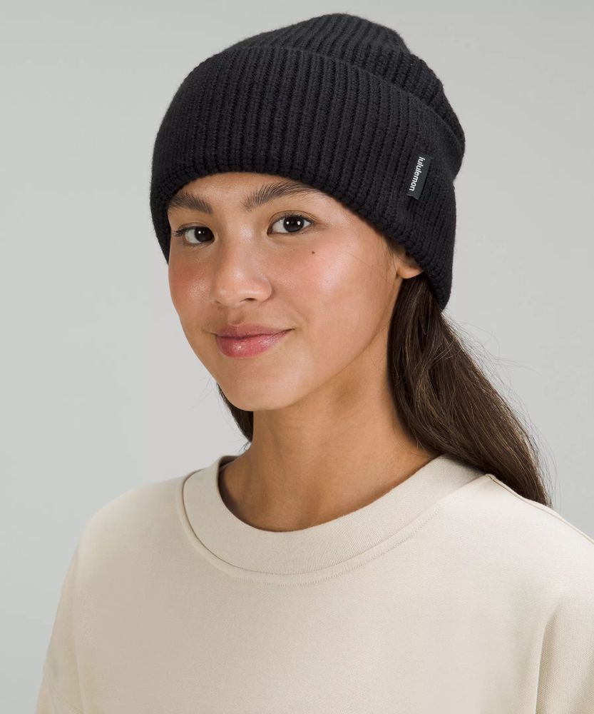 Ribbed Merino Wool-Blend Knit Beanie | Unisex Hats