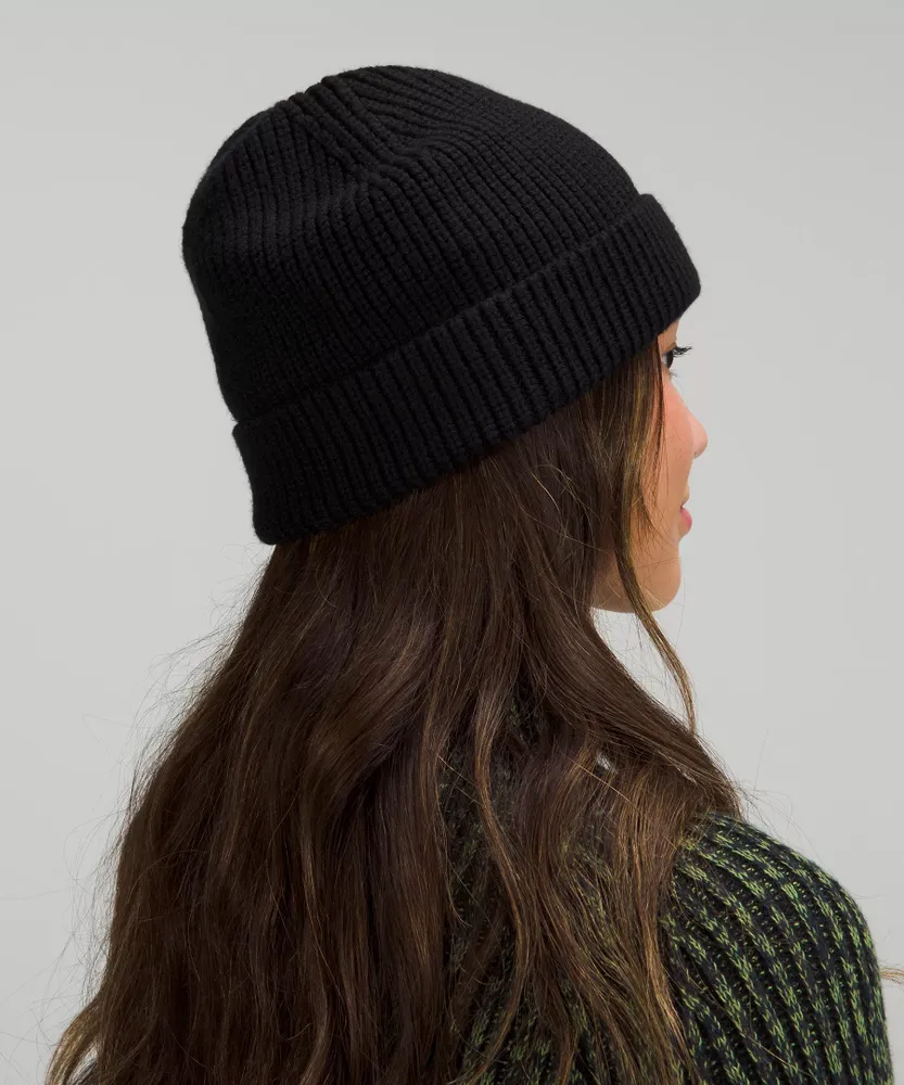 Unisex Ribbed Wool Beanie