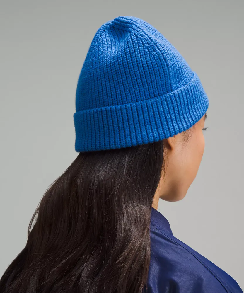 Close-Fit Wool-Blend Ribbed Knit Beanie | Unisex Hats