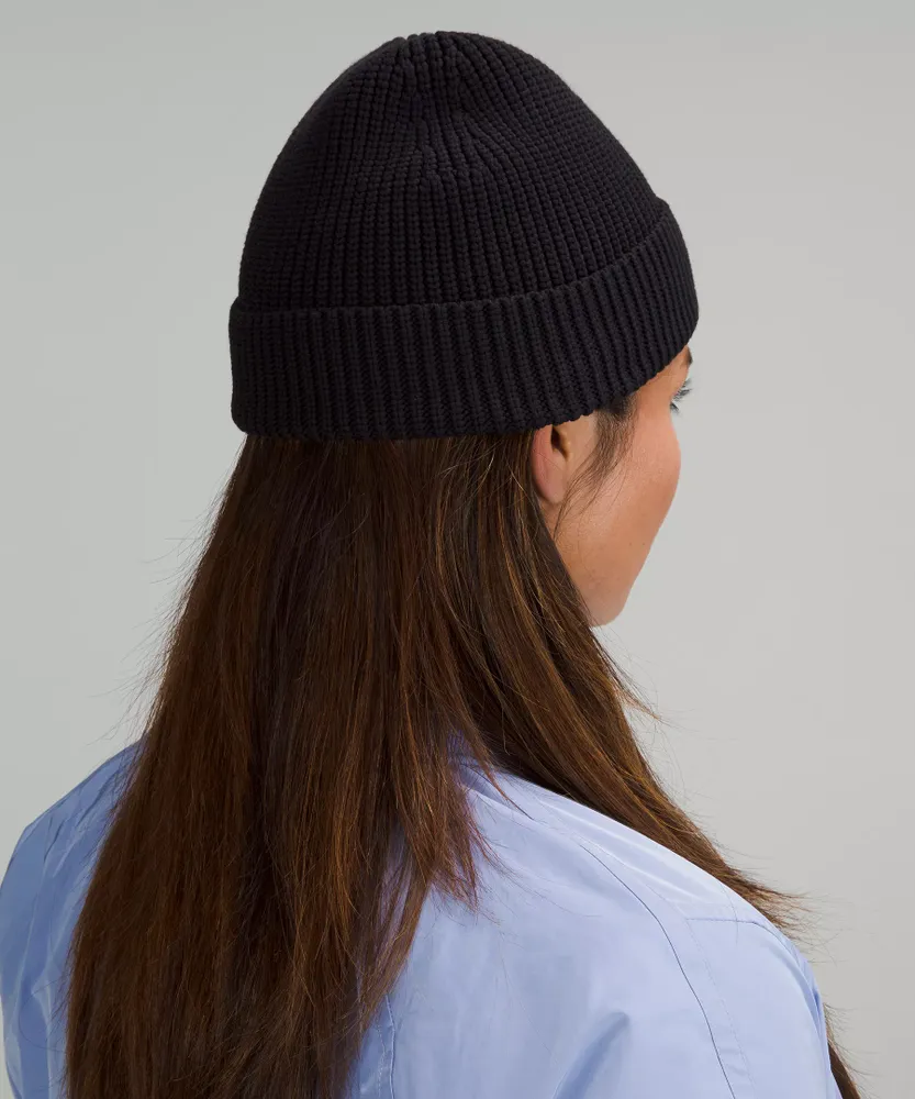 Close-Fit Cotton-Blend Ribbed Beanie | Unisex Hats