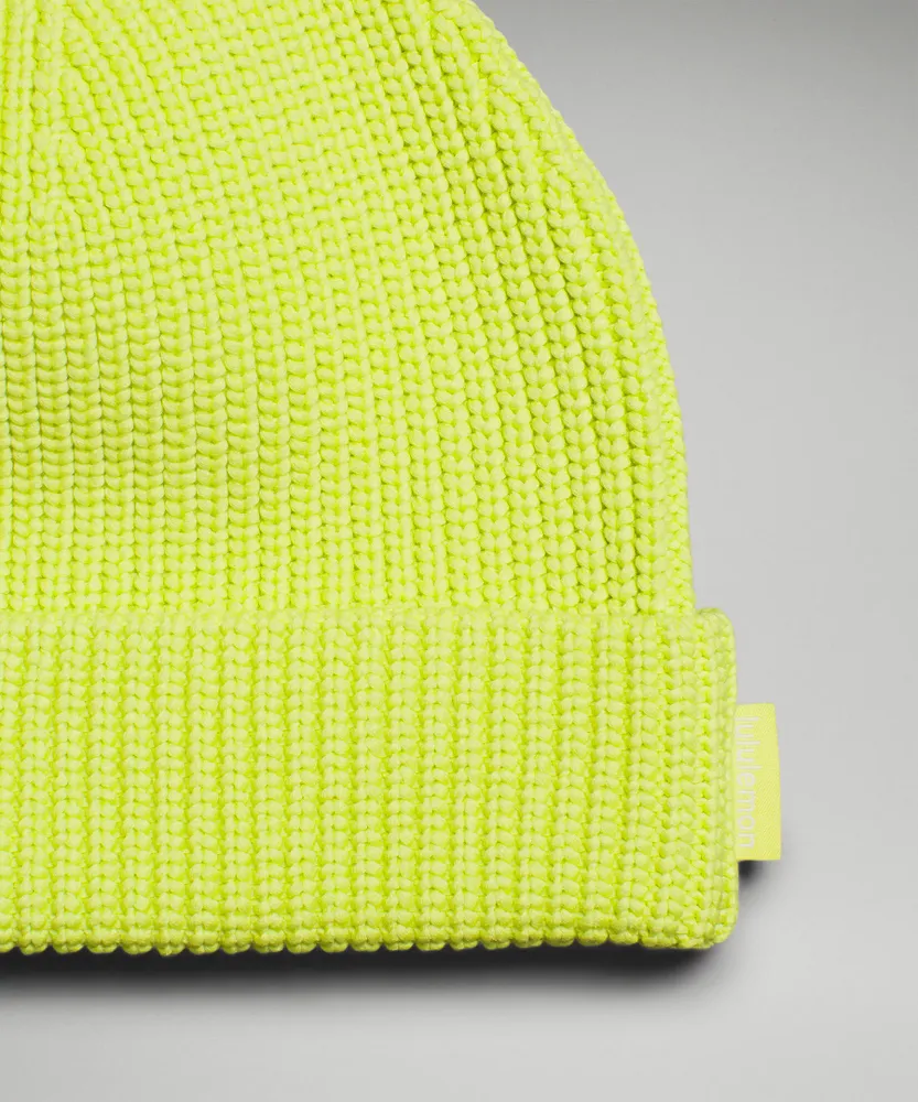 Close-Fit Cotton-Blend Ribbed Beanie | Unisex Hats