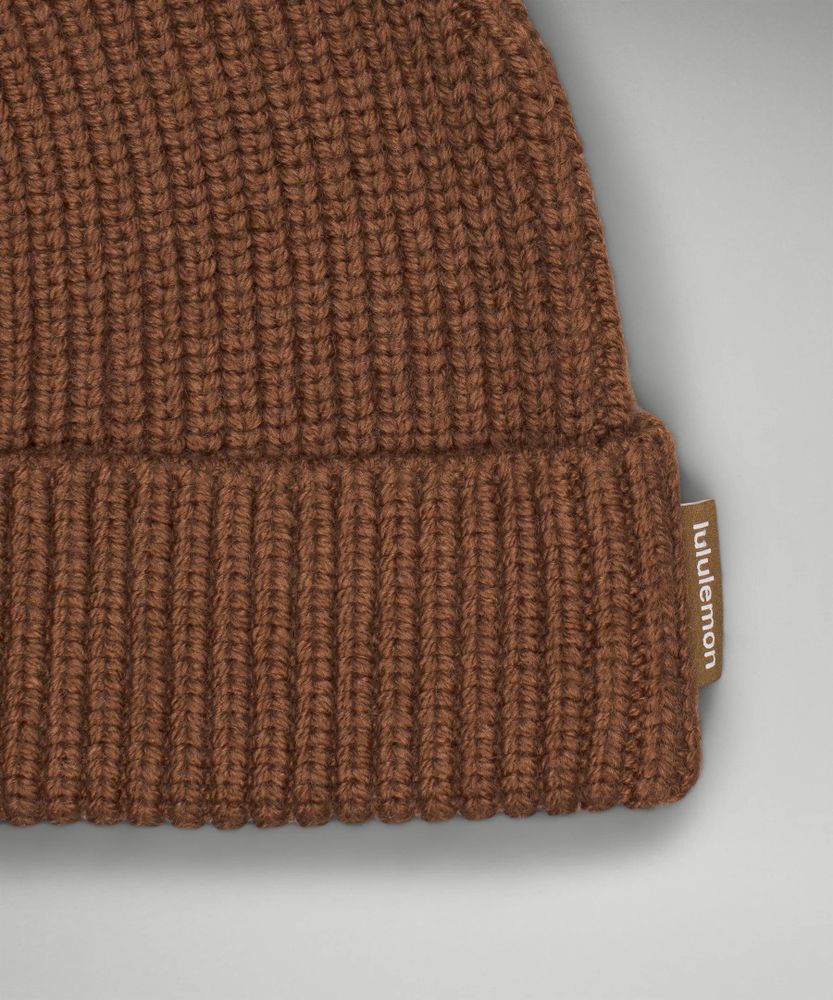 Close-Fit Wool-Blend Ribbed Knit Beanie | Unisex Hats