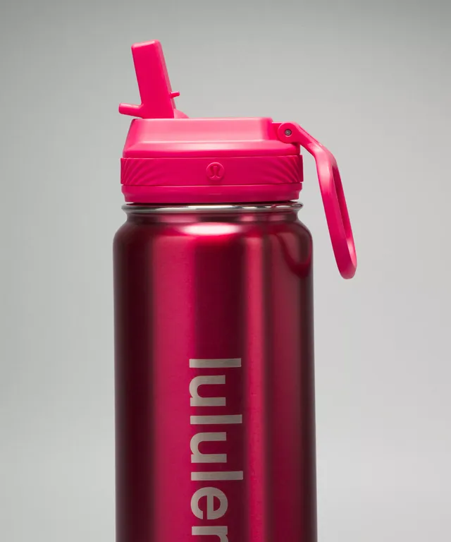 Back to Life Sport Bottle 32oz in Warm Coral & Waterbottle Crossbody in  both Autumn Red/Dusky Lavender/Aztec Brick and Larkspur/Ancient  Copper/Night Sea : r/lululemon