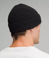 Close-Fit Wool-Blend Ribbed Knit Beanie | Unisex Hats