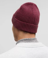 Close-Fit Wool-Blend Ribbed Knit Beanie | Unisex Hats