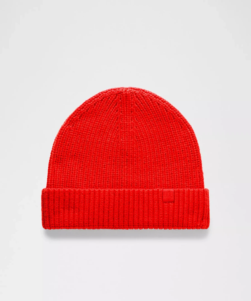 Close-Fit Wool-Blend Ribbed Knit Beanie | Unisex Hats