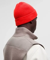 Close-Fit Wool-Blend Ribbed Knit Beanie | Unisex Hats