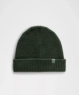 Close-Fit Wool-Blend Ribbed Knit Beanie | Unisex Hats