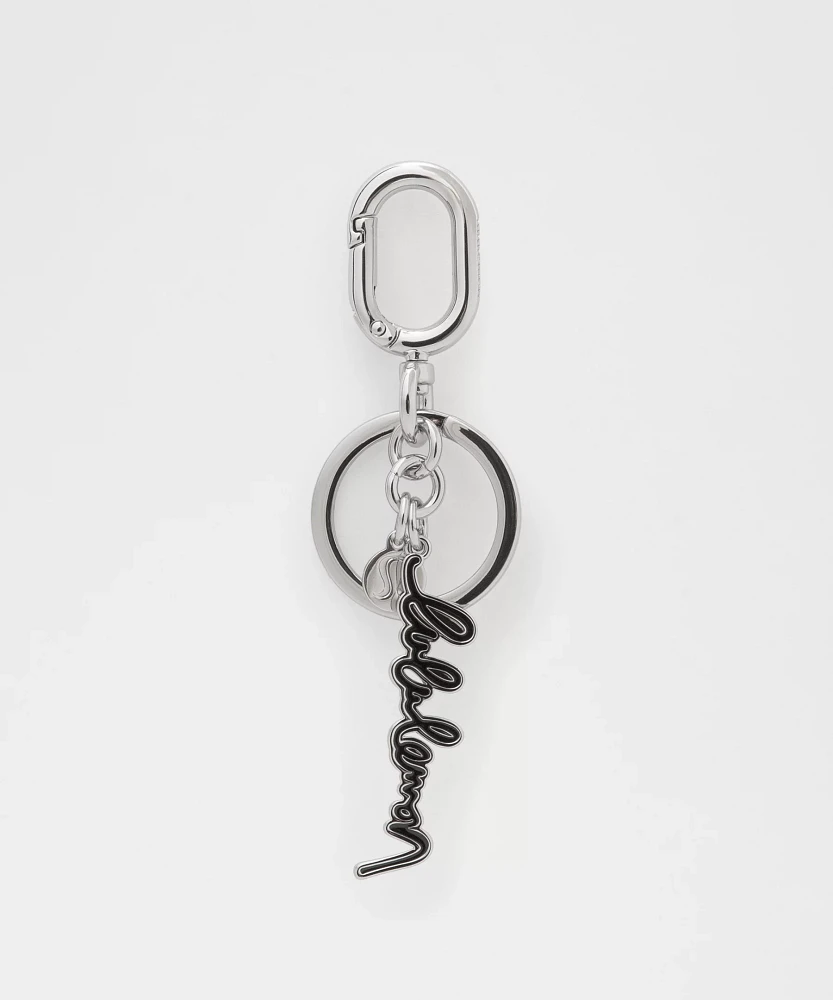 Metal Script Keychain | Men's Bags,Purses,Wallets