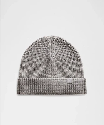 Close-Fit Wool-Blend Ribbed Knit Beanie | Unisex Hats