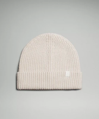 Close-Fit Wool-Blend Ribbed Knit Beanie | Men's Hats