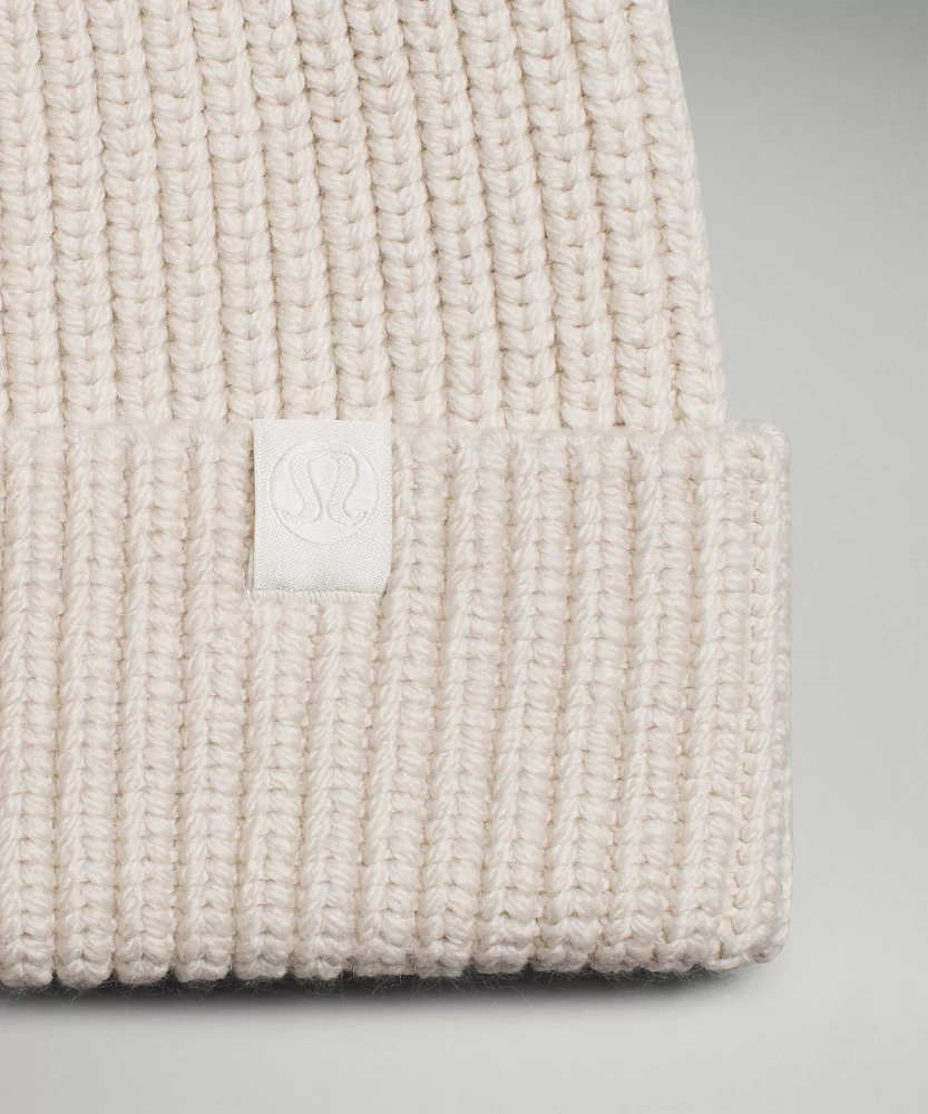 Close-Fit Wool-Blend Ribbed Knit Beanie | Unisex Hats