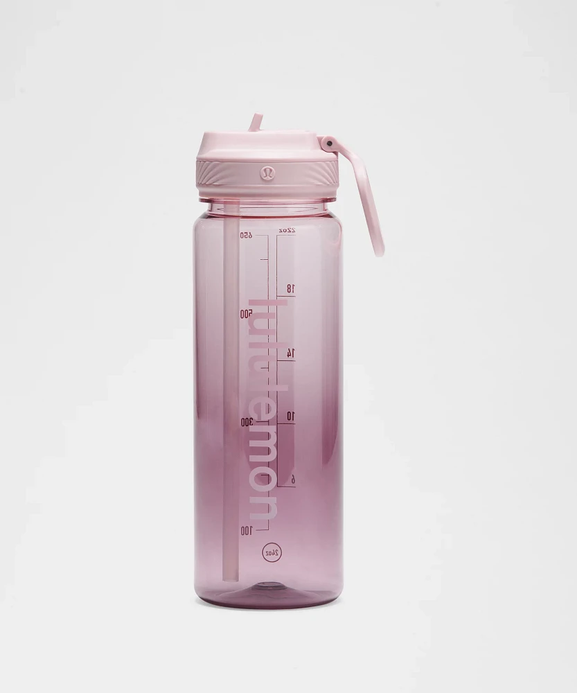 Back to Life Clear Bottle 24oz *Straw Lid | Unisex Water Bottles