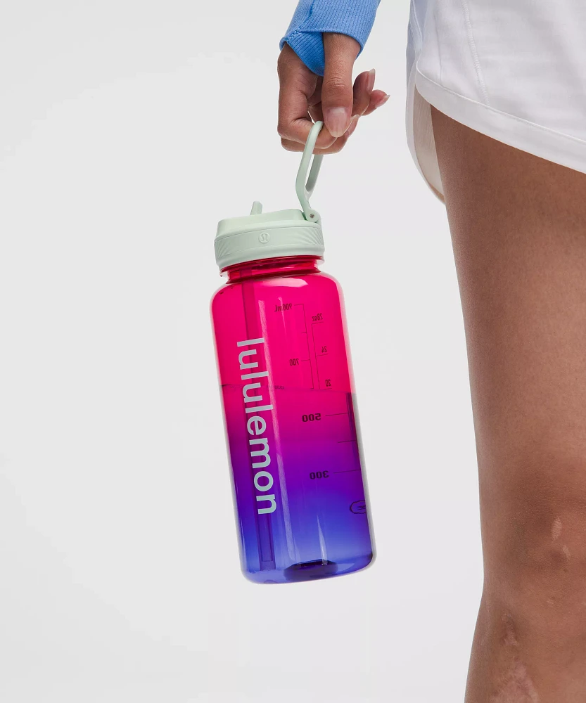 Back to Life Clear Bottle 32oz *Straw Lid | Men's Water Bottles