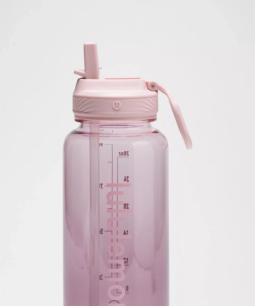 Back to Life Clear Bottle 32oz *Straw Lid | Unisex Water Bottles