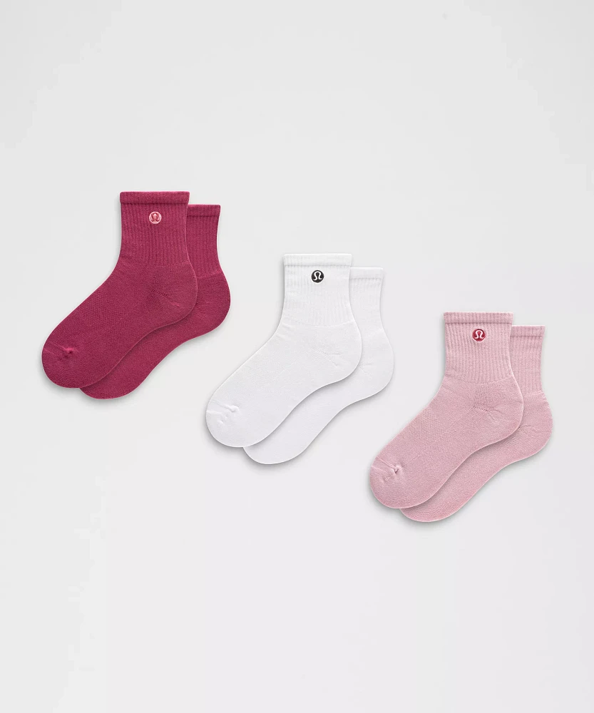 Unisex Daily Essential Quarter Socks *3 Pack | Men's