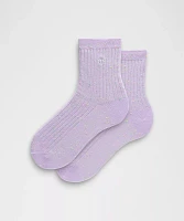 Unisex Neon Speckled Quarter Socks | Men's