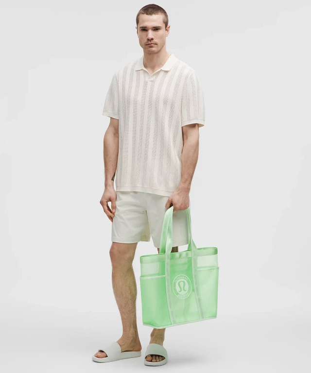 lululemon mesh tote bag 20l Lululemon athletica Daily Multi-Pocket Mesh Tote Bag 20L