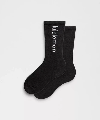 Unisex Daily Essential Crew Socks *Wordmark |