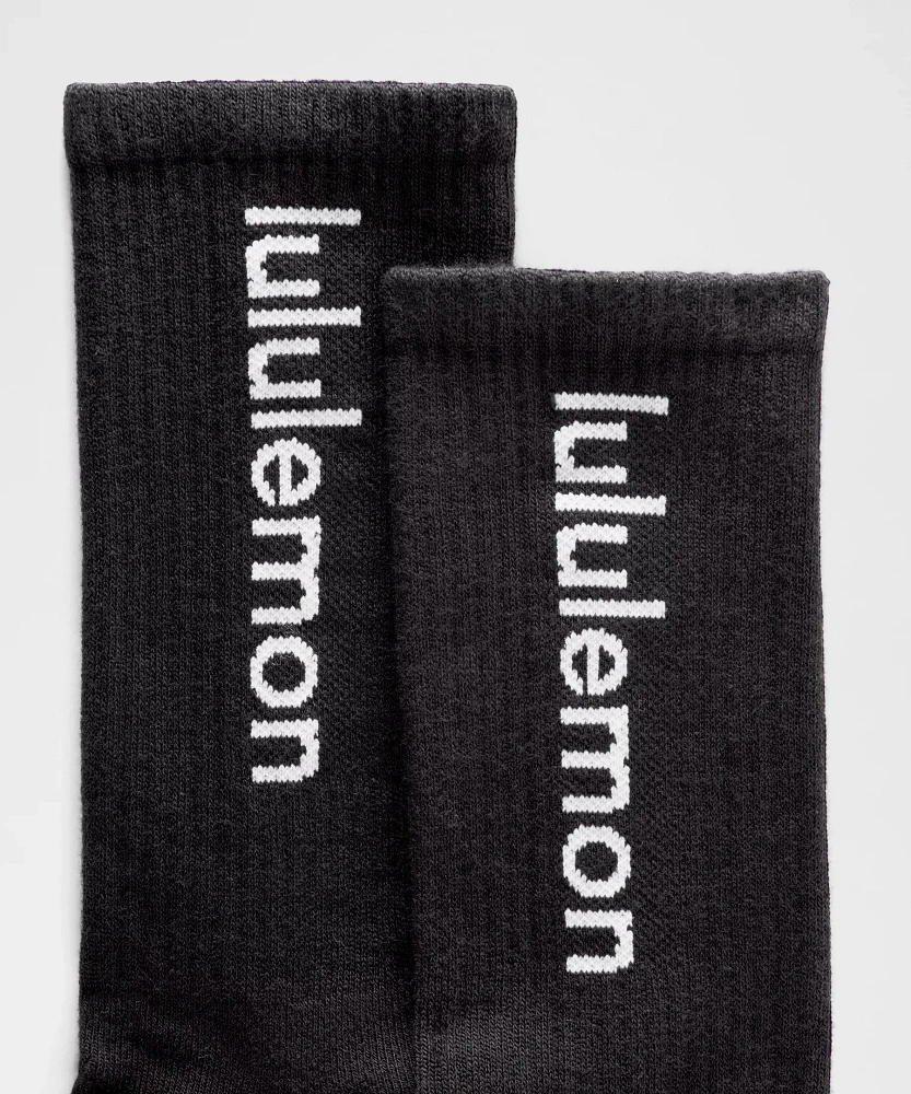 Unisex Daily Essential Crew Socks *Wordmark |