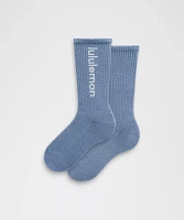 Unisex Daily Essential Crew Socks *Wordmark | Men's