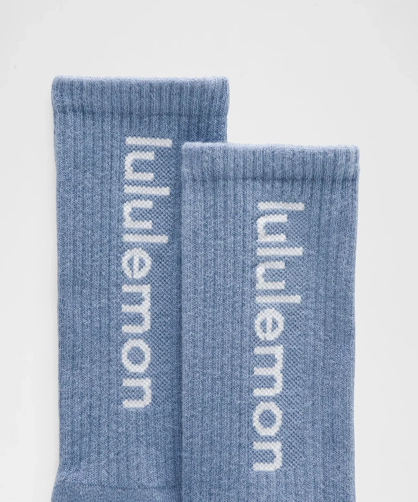 Unisex Daily Essential Crew Socks *Wordmark | Men's
