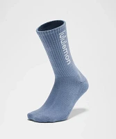 Unisex Daily Essential Crew Socks *Wordmark | Men's