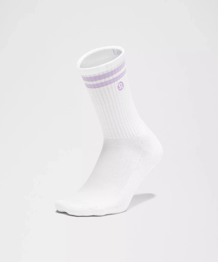Unisex Daily Essential Crew Socks 3 Pack *Stripe | Men's