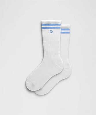 Unisex Daily Essential Crew Socks *Stripe | Men's