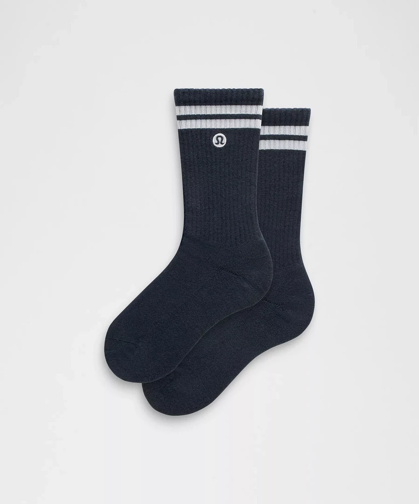 Unisex Daily Essential Crew Socks *Stripe | Men's