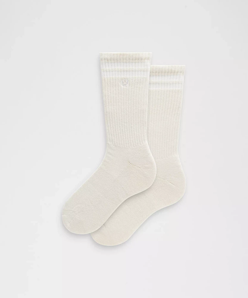 Unisex Daily Essential Crew Socks *Stripe | Men's
