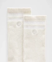 Unisex Daily Essential Crew Socks *Stripe | Men's