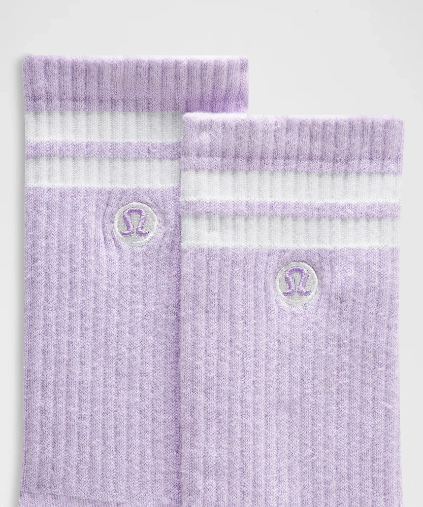 Unisex Daily Essential Crew Socks *Stripe | Men's