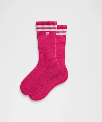 Unisex Daily Essential Crew Socks *Stripe | Men's