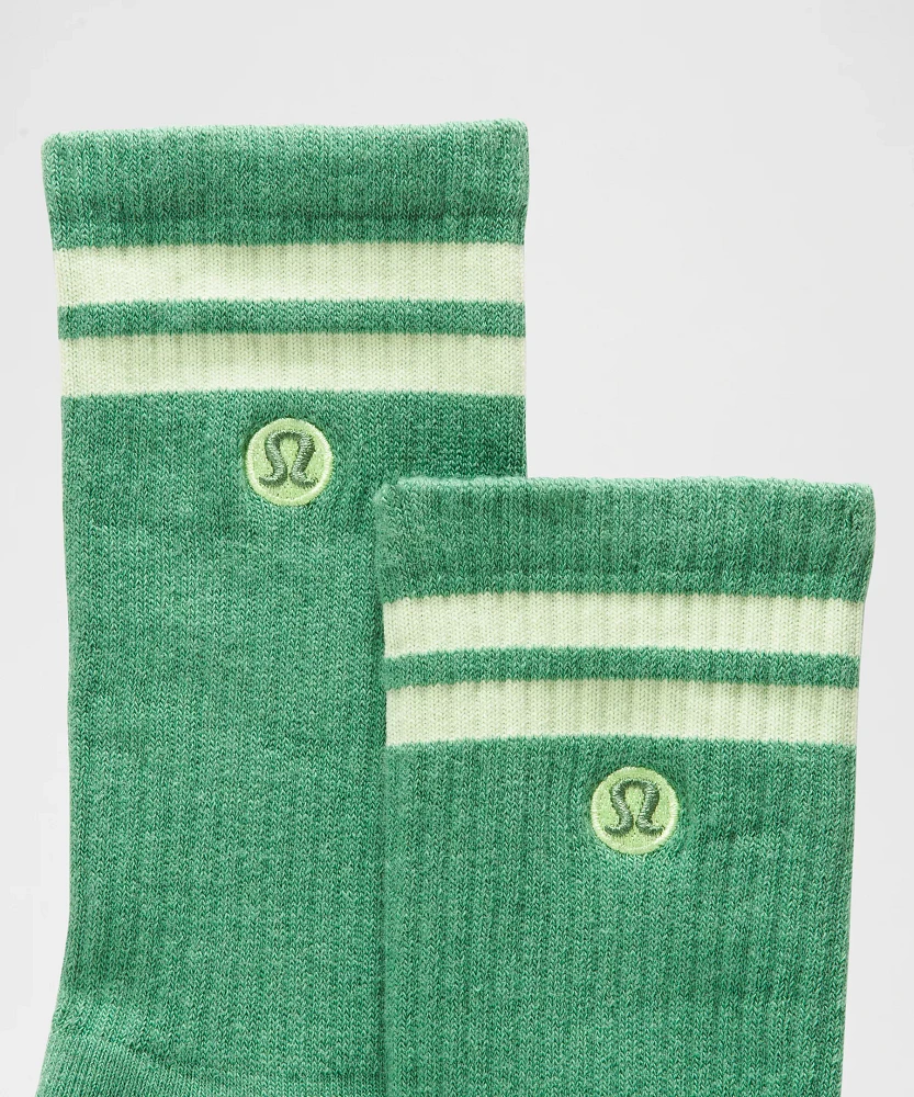 Unisex Daily Essential Crew Socks *Stripe | Men's